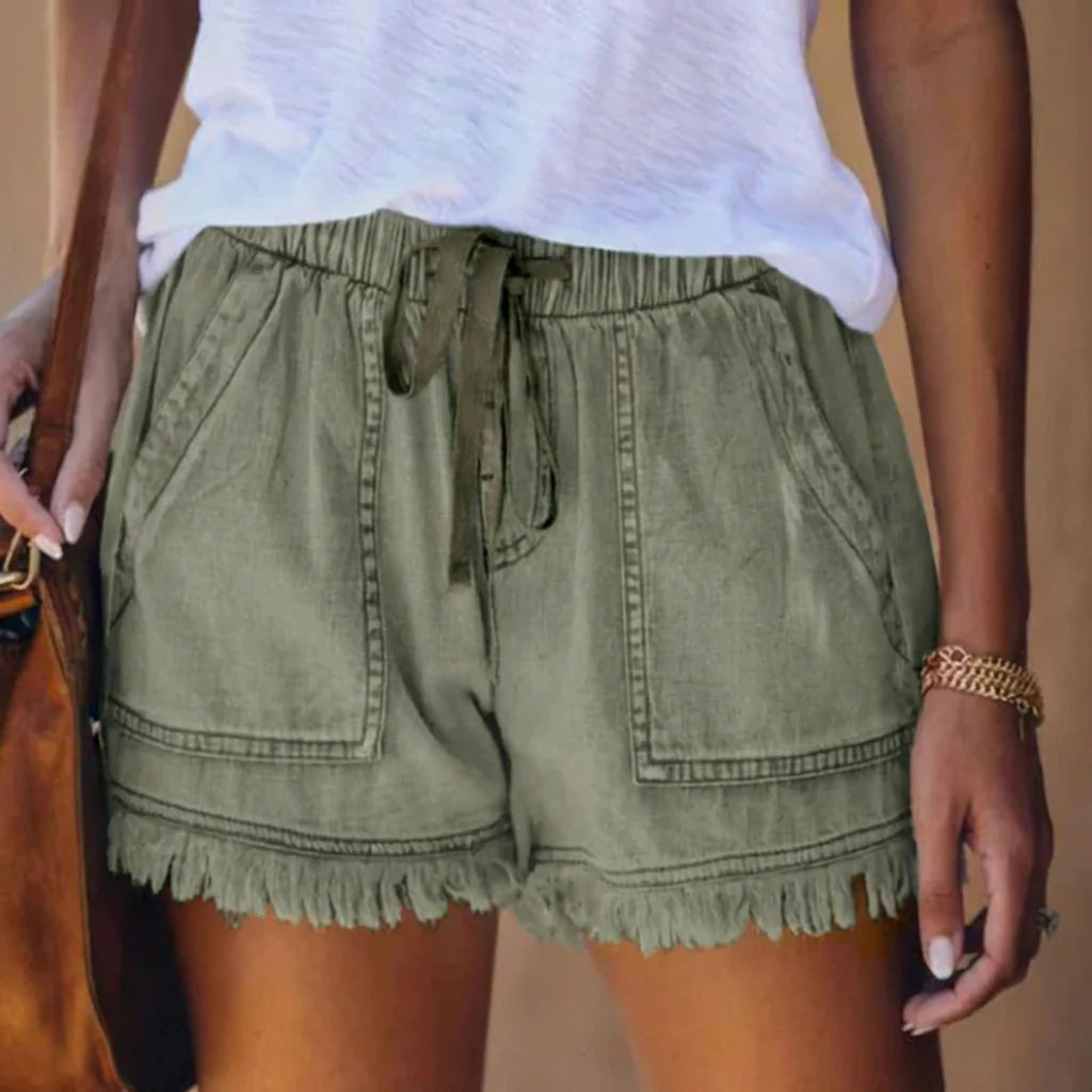 Damen-Stretch-Denim-Shorts